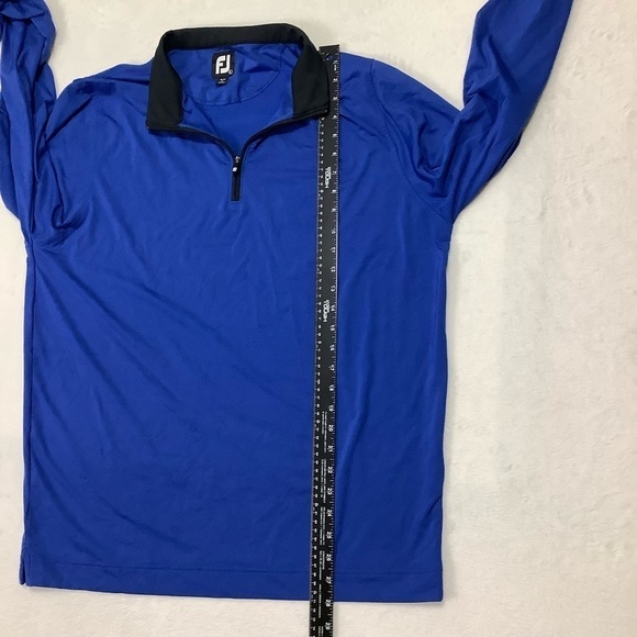 Footjoy 1/4 Zip Sz Large Golf Blue - Picture 5 of 6